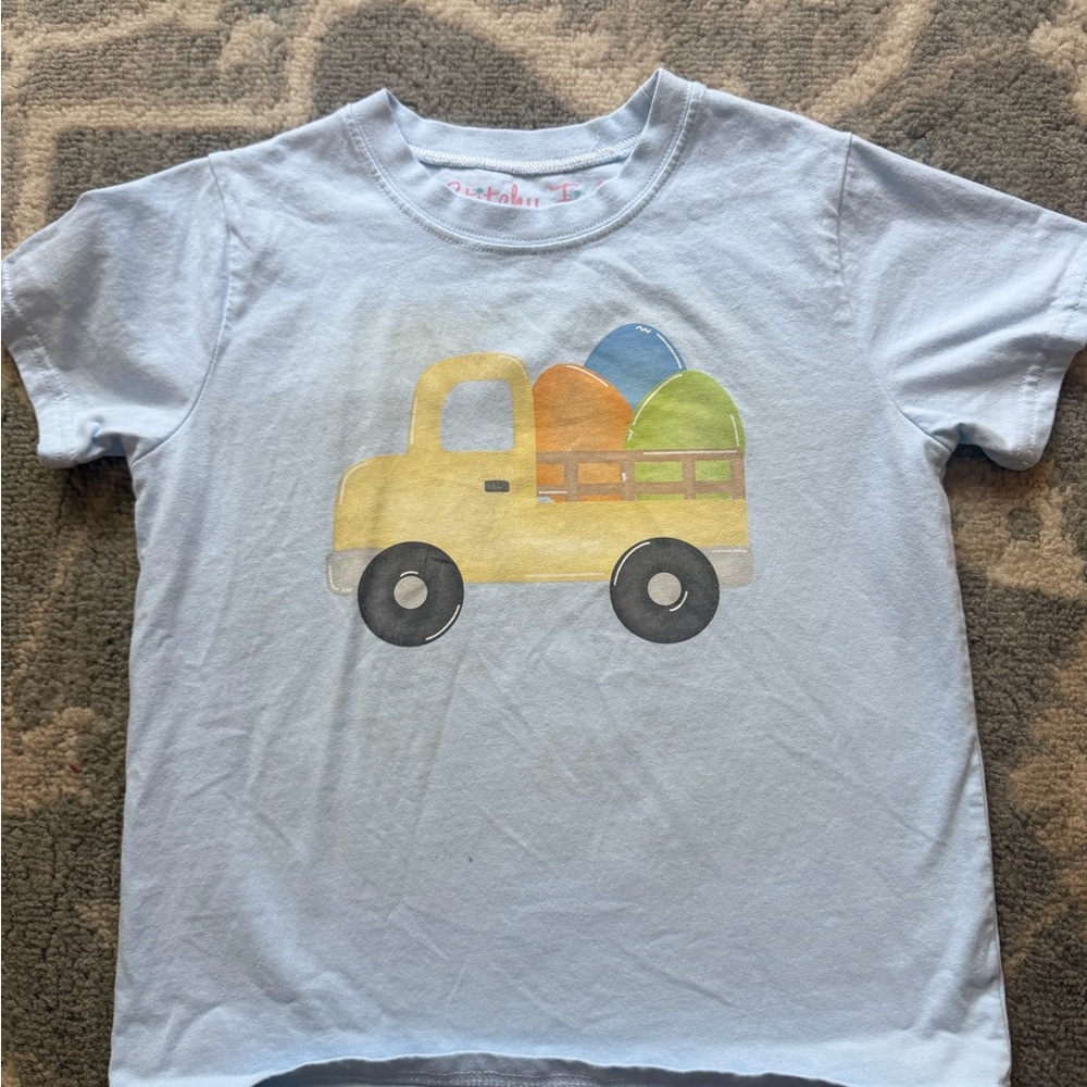 Kids Short Sleeve Truck Graphic Tee - Blue